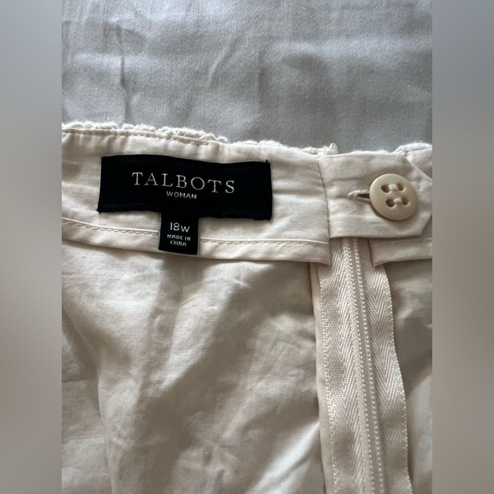Talbots Cream Lace Pencil Skirt, Spring, Size 18W - Picture 3 of 6